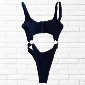 Black One piece Women swimsuit